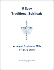 5 Easy Traditional Spirituals SATB choral sheet music cover Thumbnail